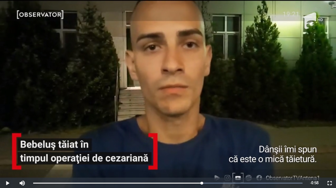 tatal copilului taiat la cezariana