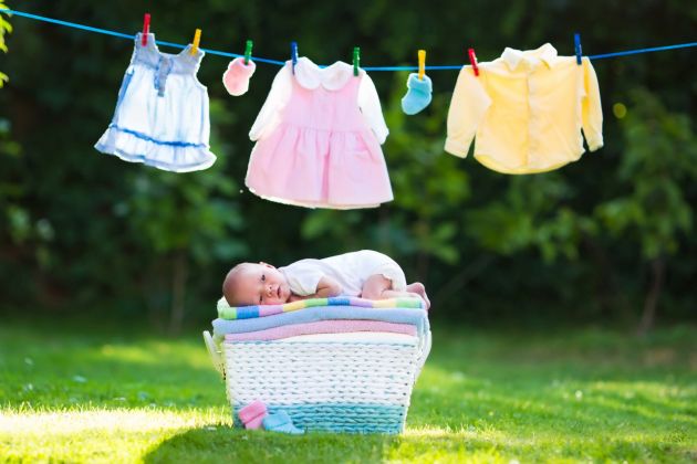 detergent pentru hainele bebelusului