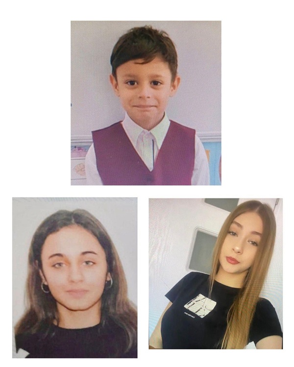 colaj foto cu poze de buletin un baiat si 2 fete