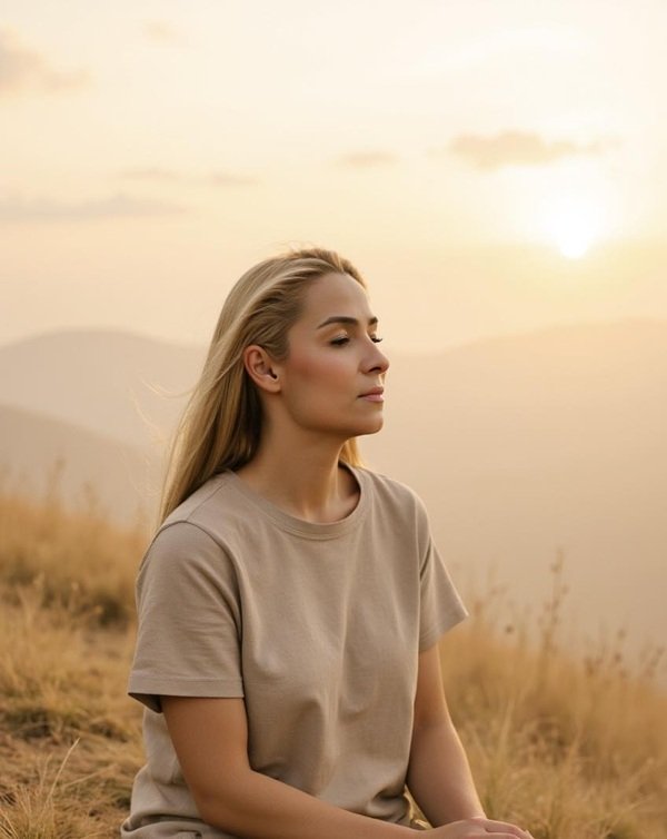 elena viscu mediteaza in aer liber