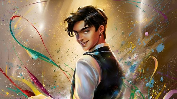 barbat brunet imbracat in camasa alba si vesta gri priveste in urma