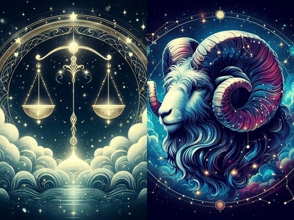 reprezentare fantasy a zodiilor berbec si balanta