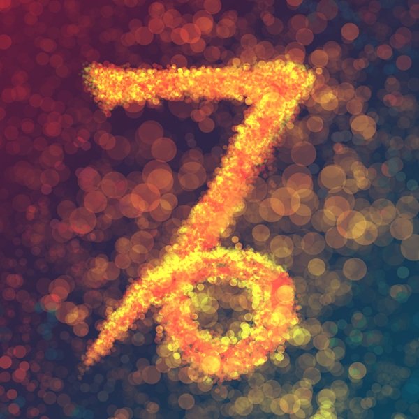 reprezentare a zodiei capricorn pe fundal mov