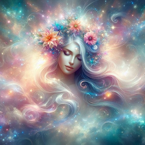 chip de femeie angelic