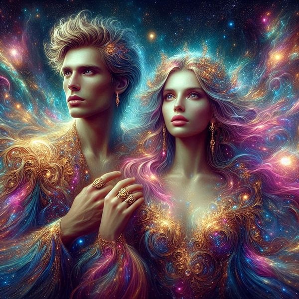 un barbat isi tine partenera de umeri