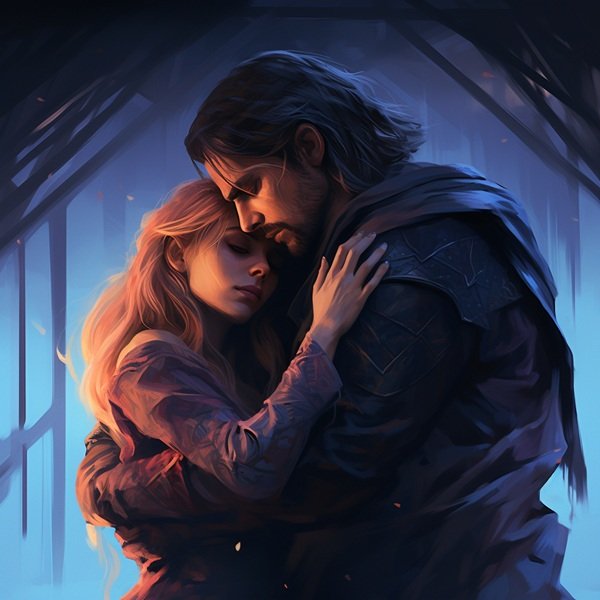 cuplu imbratisat fantasy