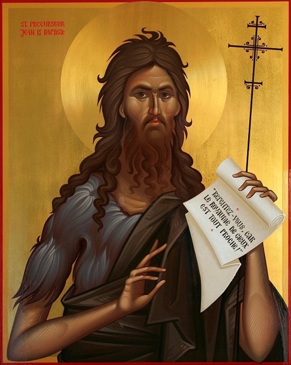 icoana cu sf ioan botezatorul