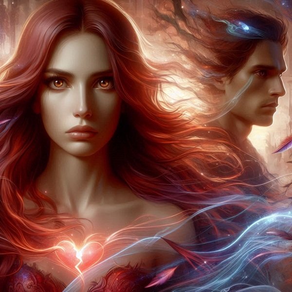 femeie cu parul rosu se desparte de barbat 