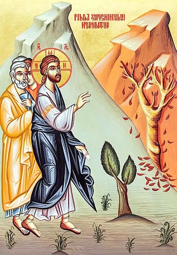 foto icoana cu pilda smochinului neorditor din biserica