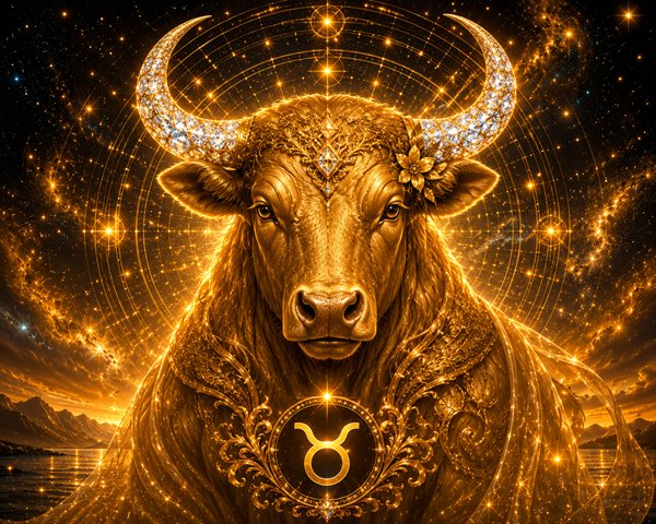 zodia taur aurie cu coarne de diamant
