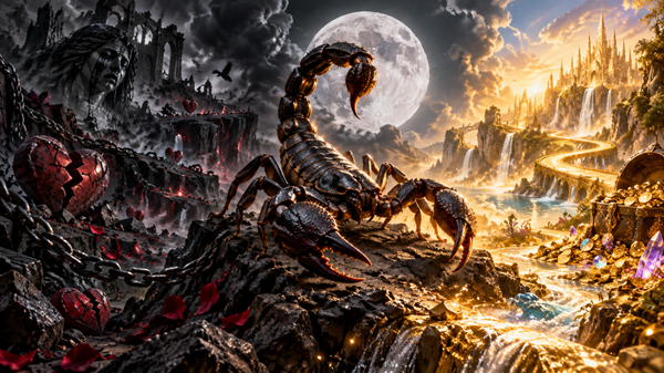 zodia scorpion la granita dintre doua lumi fantasy