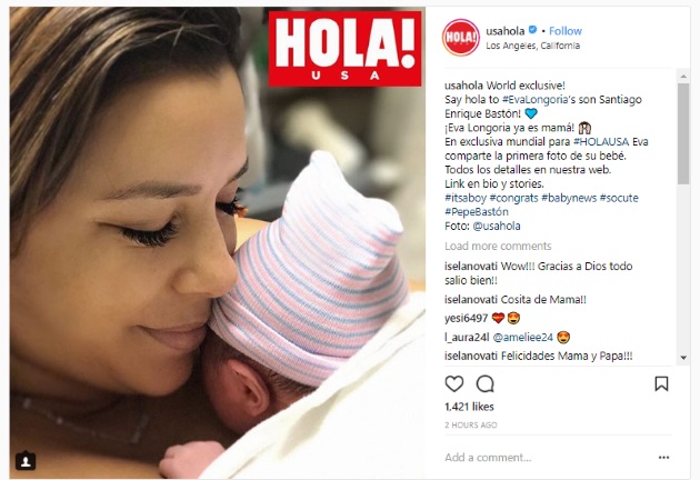 eva longoria si bebelusul