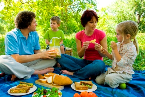 Picnic in familie