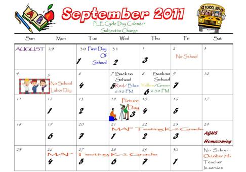 Calendar copil