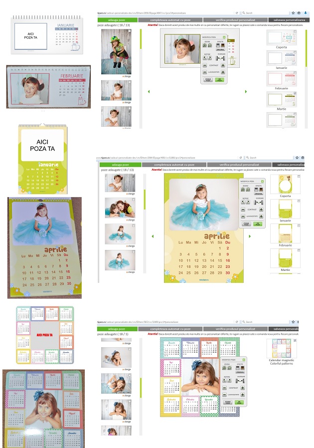 calendare personalizate